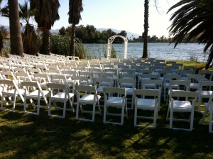 The Wedding Location- the sound at Lake Norconian!